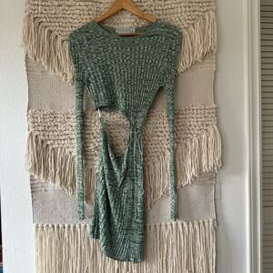 Aya Muse Turquoise Cut Out Dress